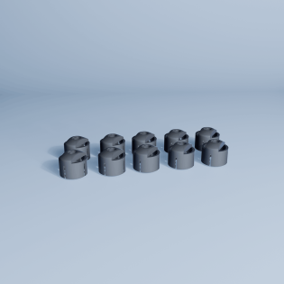WITSEE QUICKFIT MOUNT SIZE XS GREY (10 PCS)