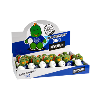 HAPPY BOWLING DINO 15CM KEYCHAIN (DISPLAY BOX/30PCS)