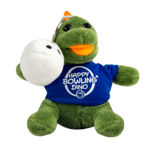 HAPPY BOWLING DINO 15CM KEYCHAIN (EACH)