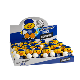 HAPPY BOWLING DUCK 15CM KEYCHAIN (DISPLAY BOX/30PCS)