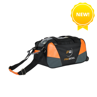PROBOWL DOUBLE TOTE ROLLER BLACK/ORANGE