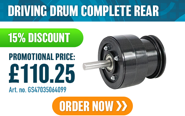 DRIVING DRUM COMPLETE REAR