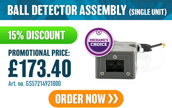 BALL DETECTOR ASSEMBLY (SINGLE UNIT)